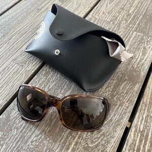 Rayban tortoise sunglasses with case and cloth.